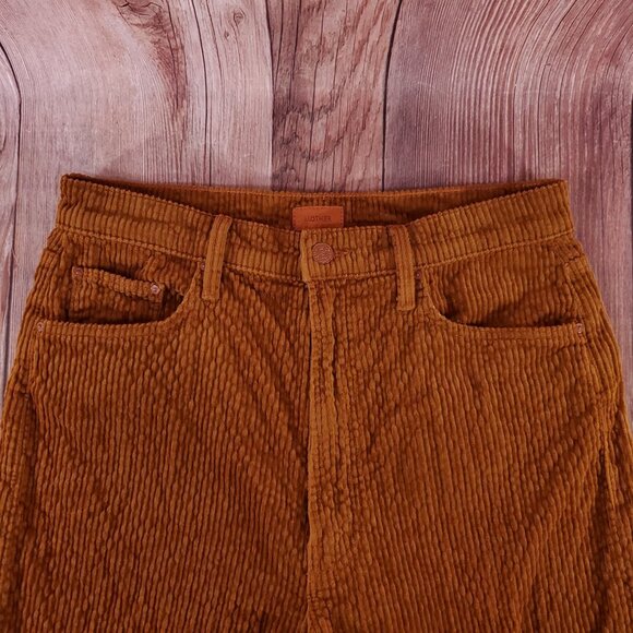 Mother Womens Size 30 High Waisted Study Hover Deep In The Valley Burnt Orange - Picture 5 of 16